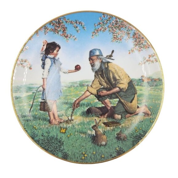 Johnny Appleseed American Folk Heroes Series Porcelain Collector's Plate Vintage - Picture 1 of 11